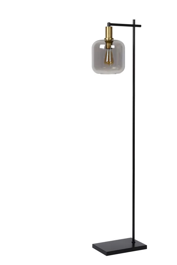 Lucide JOANET - Floor lamp - 1xE27 - Smoke Grey - turned off